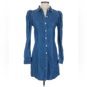 Express Blue Long Sleeve Denim Dress • xs